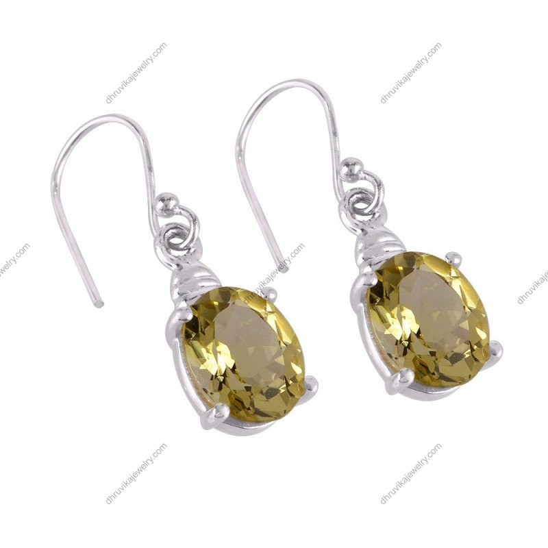 lemon quartz earrings alternate image
