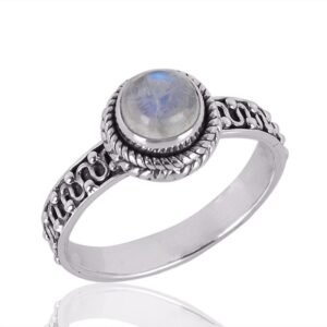 rainbow moonstone ring